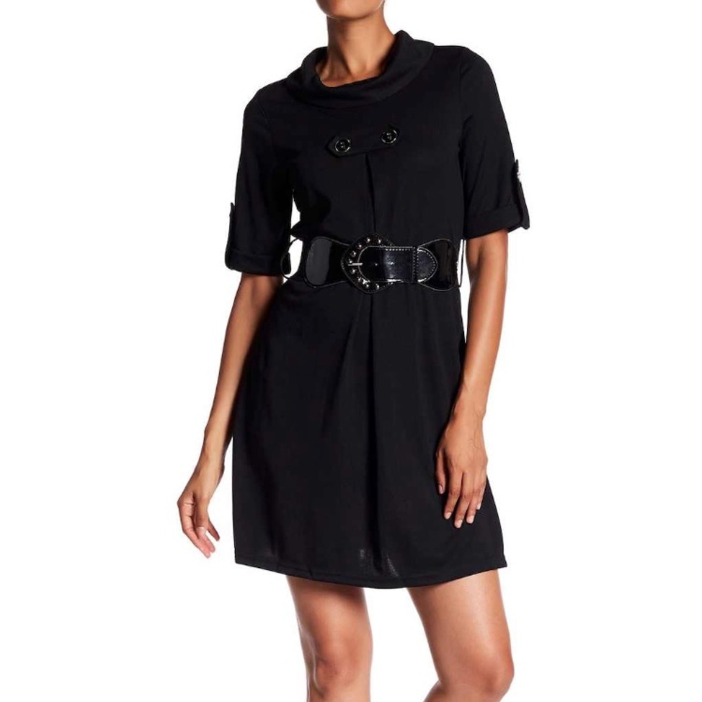 Papillon belted dress